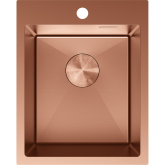 Jednodrezový oceľový drez Mexen Solix 400 x 500 mm, meď - 6406401000-65