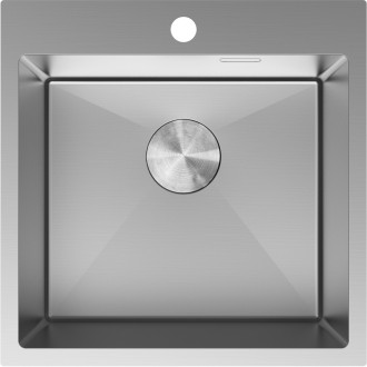 Jednodrezový oceľový drez Mexen Solix 500 x 500 mm, nerezová oceľ - 6407501000-01