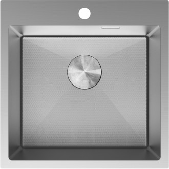 Jednodrezový oceľový drez Mexen Solix 500 x 500 mm, nerezová oceľ HC - 6407501000-01HC
