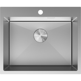Jednodrezový oceľový drez Mexen Solix 600 x 500 mm, nerezová oceľ - 6408601000-01