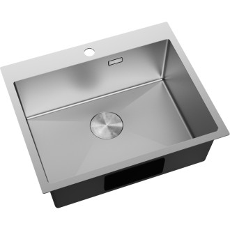 Jednodrezový oceľový drez Mexen Solix 600 x 500 mm, nerezová oceľ - 6408601000-01