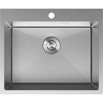 Jednodrezový oceľový drez Mexen Solix 600 x 500 mm, nerezová oceľ - 6408601000-01