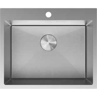 Jednodrezový oceľový drez Mexen Solix 600 x 500 mm, nerezová oceľ HC - 6408601000-01HC