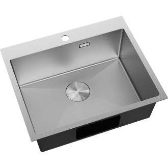 Jednodrezový oceľový drez Mexen Solix 600 x 500 mm, nerezová oceľ HC - 6408601000-01HC