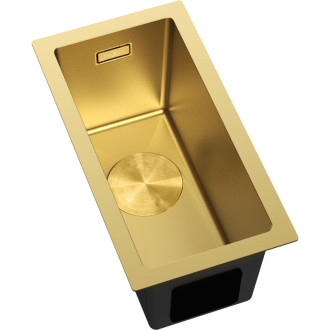 Jednodrezový oceľový drez Mexen Trixo 230 x 440 mm, zlatý - 6411221000-55