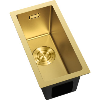 Jednodrezový oceľový drez Mexen Trixo 230 x 440 mm, zlatý - 6411221000-55