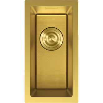 Jednodrezový oceľový drez Mexen Trixo 230 x 440 mm, zlatá HC - 6411221000-55HC