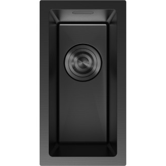 Jednodrezový oceľový drez Mexen Trixo 230 x 440 mm, čierny - 6411221000-70