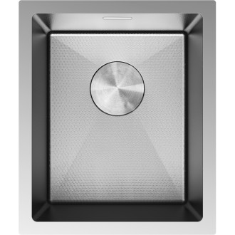 Jednodrezový oceľový drez Mexen Trixo 370 x 440 mm, nerezová oceľ HC - 6412371000-01HC