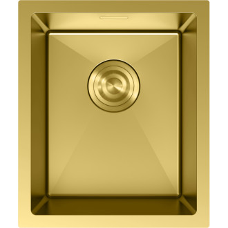 Jednodrezový oceľový drez Mexen Trixo 370 x 440 mm, zlatý - 6412371000-55