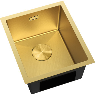 Jednodrezový oceľový drez Mexen Trixo 370 x 440 mm, zlatá HC - 6412371000-55HC