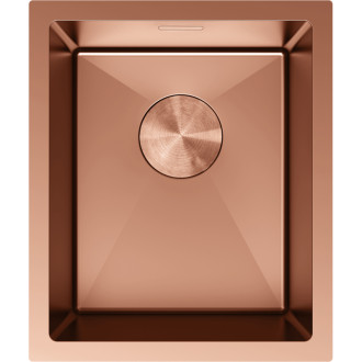 Jednodrezový oceľový drez Mexen Trixo 370 x 440 mm, meď - 6412371000-65