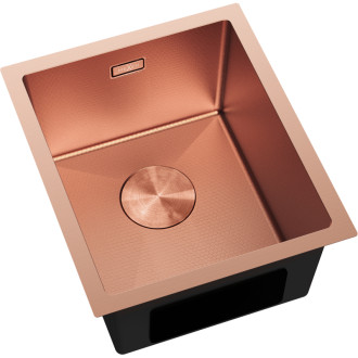 Jednodrezový oceľový drez Mexen Trixo 370 x 440 mm, medená HC - 6412371000-65HC