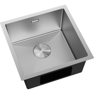 Jednodrezový oceľový drez Mexen Trixo 440 x 440 mm, nerezová oceľ - 6413441000-01