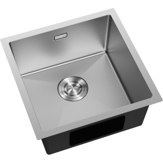 Jednodrezový oceľový drez Mexen Trixo 440 x 440 mm, nerezová oceľ - 6413441000-01