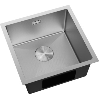 Jednodrezový oceľový drez Mexen Trixo 440 x 440 mm, nerezová oceľ HC - 6413441000-01HC