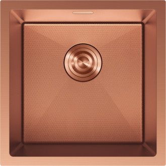 Jednodrezový oceľový drez Mexen Trixo 440 x 440 mm, medená HC - 6413441000-65HC