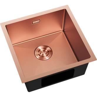 Jednodrezový oceľový drez Mexen Trixo 440 x 440 mm, medená HC - 6413441000-65HC