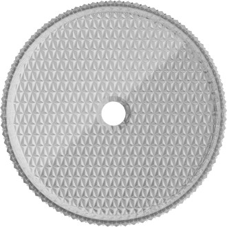 Sklenené umývadlo Mexen Aura na dosku 39 x 39 cm, šedé - 24013966