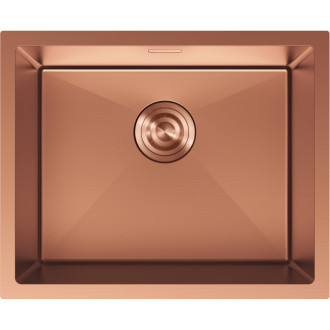 Mexen Trixo zlewozmywak stalowy 1-komorowy 540 x 440 mm, miedź - 6414541000-65