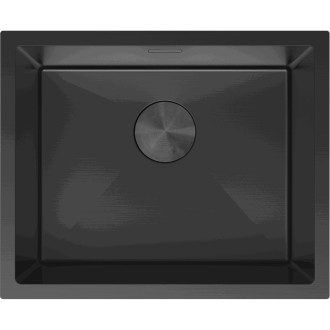 Mexen TRIXO oceľový drez 1-bowl 540 x 440 mm, čierna 6414541000-70