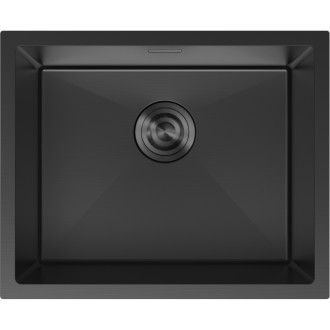 Mexen TRIXO oceľový drez 1-bowl 540 x 440 mm, čierna 6414541000-70