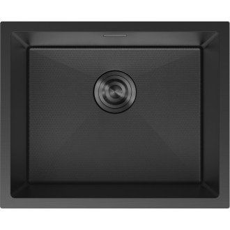 Mexen TRIXIO oceľový jednodrez 540 x 440 mm, čierna HC 6414541000-70HC