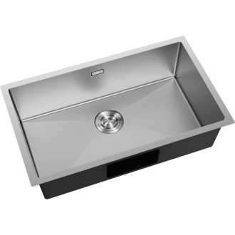 Jednodrezový oceľový drez Mexen Trixo 750 x 440 mm, nerezová oceľ - 6415751000-01