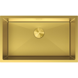 Jednodrezový oceľový drez Mexen Trixo 750 x 440 mm, zlatý - 6415751000-55