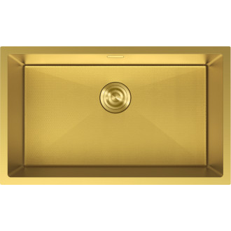 Jednodrezový oceľový drez Mexen Trixo 750 x 440 mm, zlatá HC - 6415751000-55HC