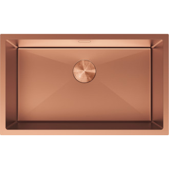 Jednodrezový oceľový drez Mexen Trixo 750 x 440 mm, meď - 6415751000-65