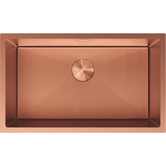 Mexen Trixo zlewozmywak stalowy 1-komorowy 750 x 440 mm, miedź HC - 6415751000-65HC