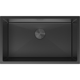 Jednodrezový oceľový drez Mexen Trixo 750 x 440 mm, čierny - 6415751000-70