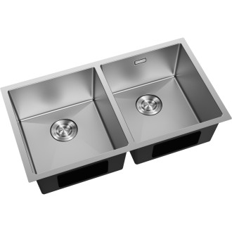 Mexen Binox oceľový drez s 2 drezami 800 x 450 mm, nerezová oceľ - 6421802000-01