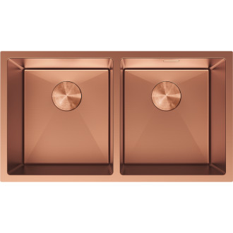 Mexen Binox oceľový drez s 2 drezy 800 x 450 mm, meď - 6421802000-65