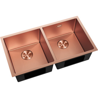 Mexen Binox oceľový drez s 2 drezami 800 x 450 mm, medená HC - 6421802000-65HC