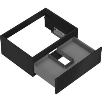 Mexen Orio kúpeľňová skrinka pod umývadlo 60 cm, 1 zásuvka, matná čierna - 91A10-06023-1-BF71