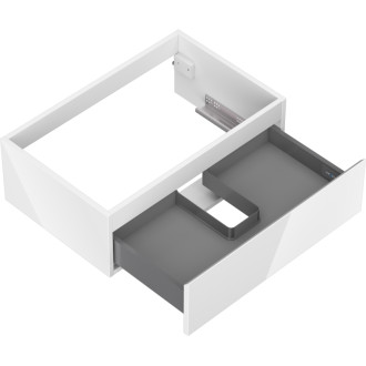 Mexen Orio kúpeľňová skrinka pod umývadlo 70 cm, 1 zásuvka, lesklá biela - 91A10-07023-1-BF00