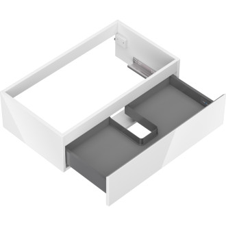 Mexen Orio kúpeľňová skrinka pod umývadlo 80 cm, 1 zásuvka, lesklá biela - 91A10-08023-1-BF00
