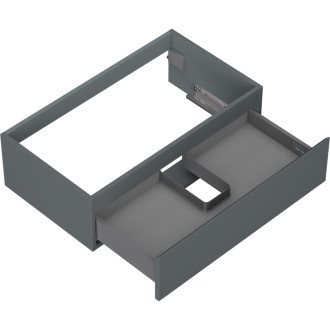 Mexen Orio kúpeľňová skrinka pod umývadlo 80 cm, 1 zásuvka, matný grafit - 91A10-08023-1-BF66