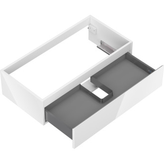 Mexen Orio kúpeľňová skrinka pod umývadlo 90 cm, 1 zásuvka, lesklá biela - 91A10-09023-1-BF00