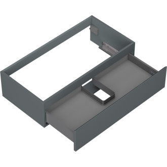 Mexen Orio kúpeľňová skrinka pod umývadlo 90 cm, 1 zásuvka, matný grafit - 91A10-09023-1-BF66