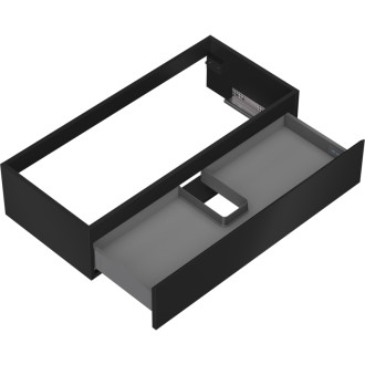 Mexen Orio kúpeľňová skrinka pod umývadlo 100 cm, 1 zásuvka, matná čierna - 91A10-10023-1-BF71