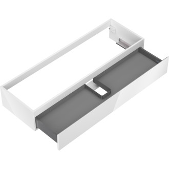 Mexen Orio kúpeľňová skrinka pod umývadlo 140 cm, 1 zásuvka, lesklá biela - 91A10-14023-1-BF00