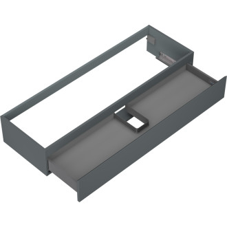 Mexen Orio kúpeľňová skrinka pod umývadlo 140 cm, 1 zásuvka, matný grafit - 91A10-14023-1-BF66