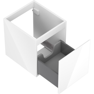 Mexen Orio kúpeľňová skrinka pod umývadlo 40 cm, 1 zásuvka, lesklá biela - 91A10-04047-1-BF00