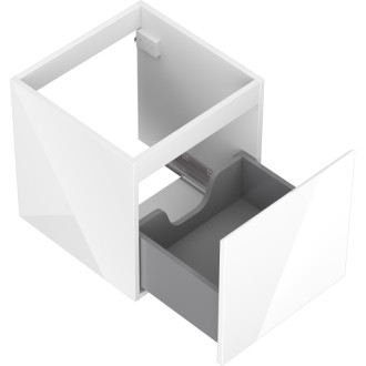 Mexen Orio kúpeľňová skrinka pod umývadlo 45 cm, 1 zásuvka, lesklá biela - 91A10-04547-1-BF00