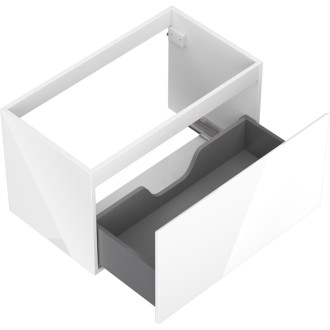 Mexen Orio kúpeľňová skrinka pod umývadlo 80 cm, 1 zásuvka, lesklá biela - 91A10-08047-1-BF00