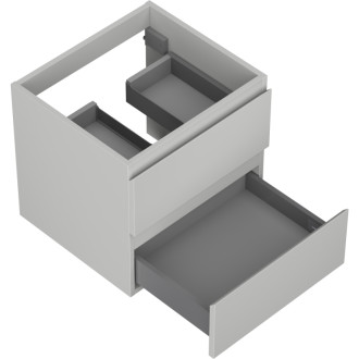 Mexen Orio kúpeľňová skrinka pod umývadlo 50 cm, 2 zásuvky, matne šedá - 91A10-05047-2-BFF62