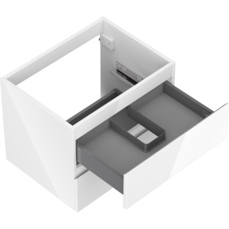 Mexen Orio kúpeľňová skrinka pod umývadlo 60 cm, 2 zásuvky, lesklá biela - 91A10-06047-2-BFF00
